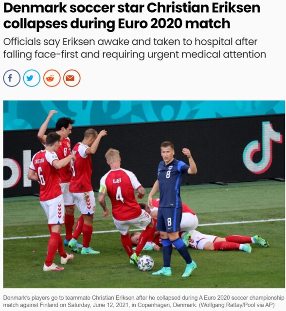 Denmark Soccer Pipsqueak Christian Eriksen Collapses by ...