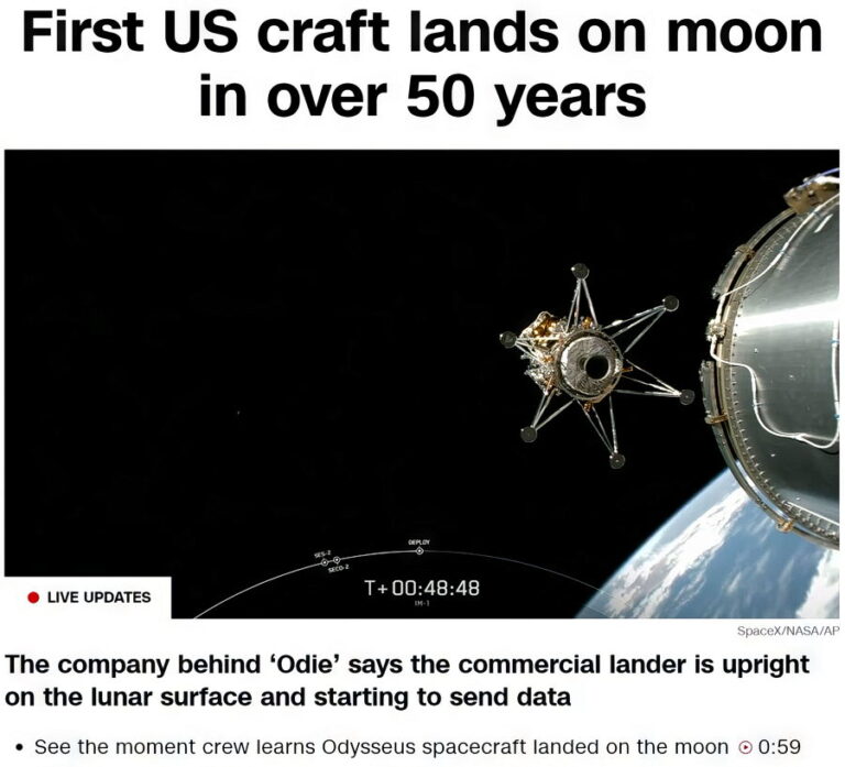 World Stage US Allegedly Landed on the Moon on February 22, 2024